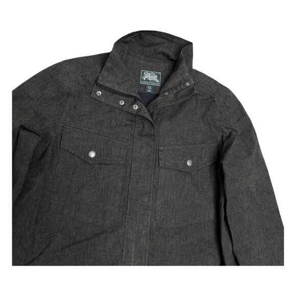 ROOTS Forest Green Light Windbreaker Designer Jacket Mens Medium - Picture 2 of 7